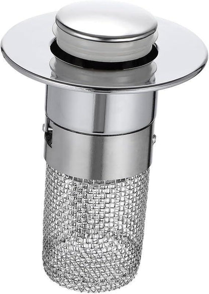 Sink Hair Filter, Removable Stainless Steel Drain Stopper Plug